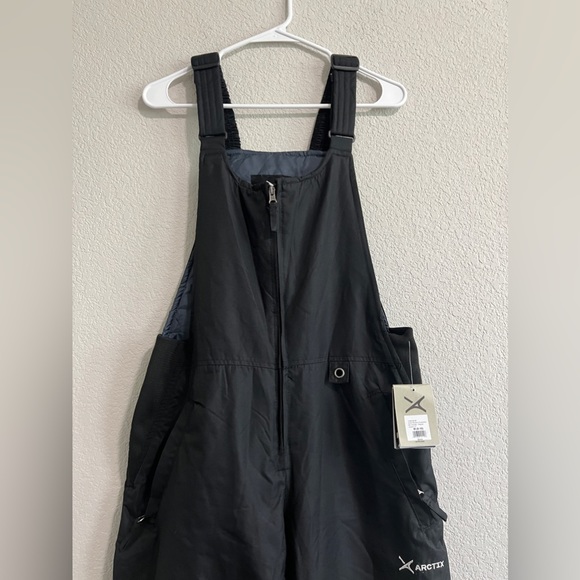 Arctix Women's M 8 10 Essential Insulated Bib Overalls Black Ski Snow - Picture 2 of 16